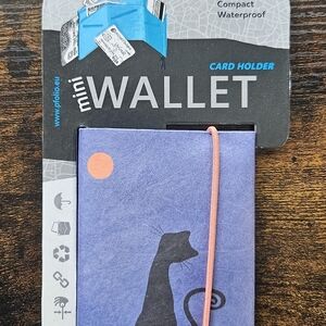 Porto Folio Tyvek Paper Slim Mini Wallet- Cat